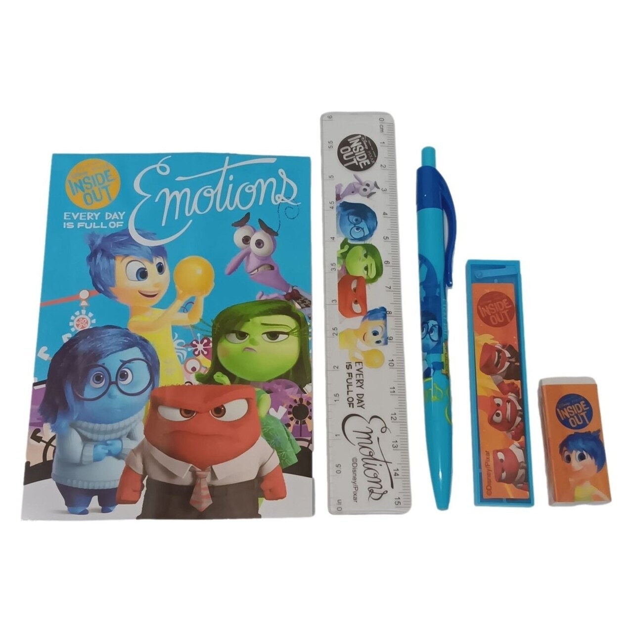 Inside Out Blue 5Pc Stationery Set Favor Kit Party Supplies Crafts Gifts
